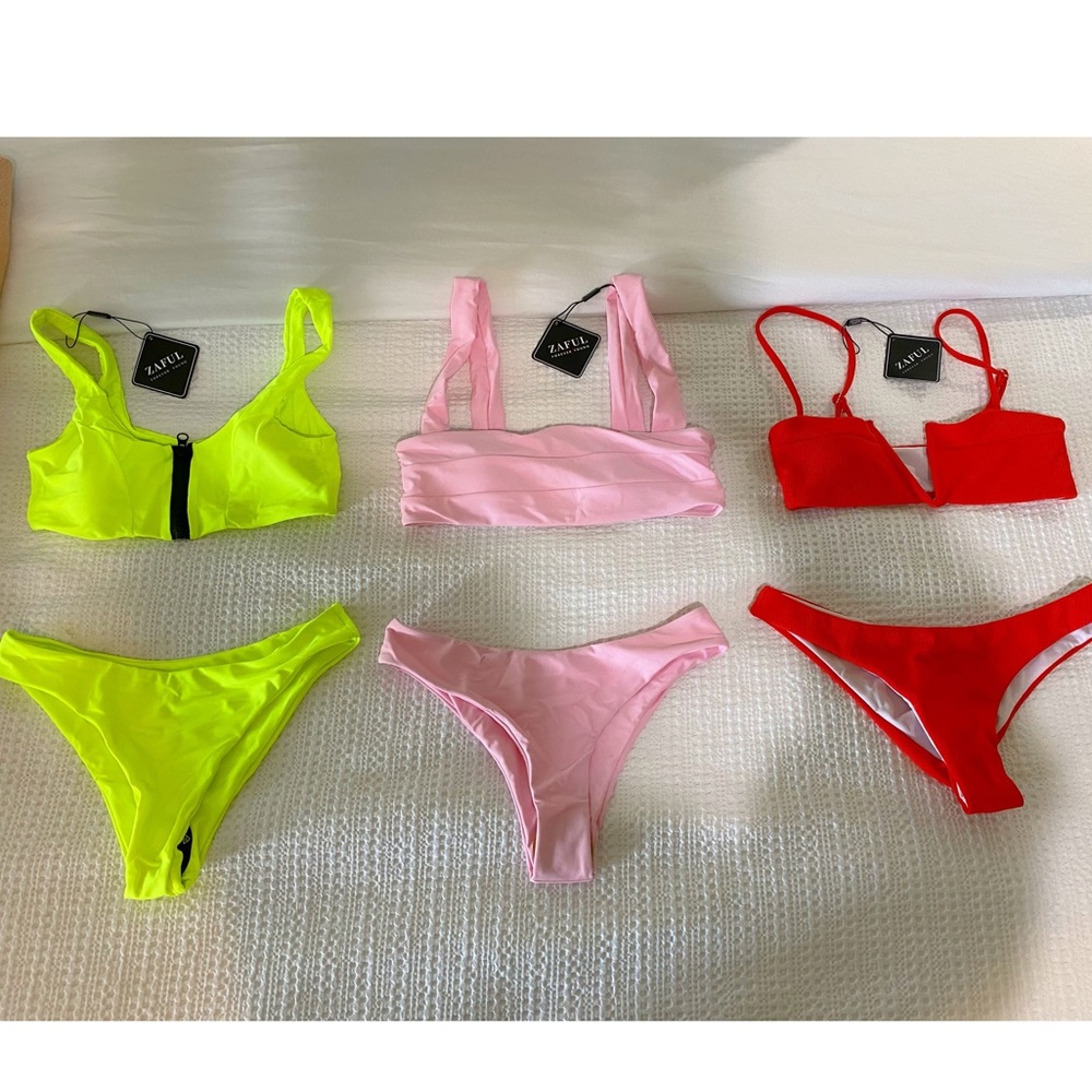 THREE Zaful swimsuits